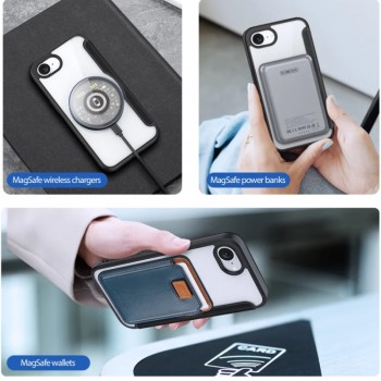 Dux Ducis Skin X Pro dirbtinos odos dėklas su magsafe (Apple Iphone 16e/Iphone 17e)